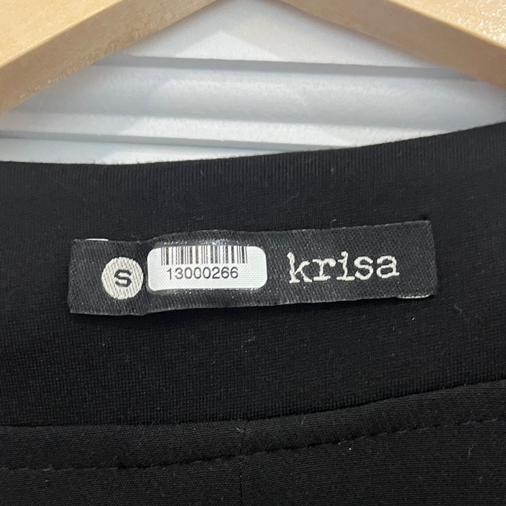 Elegant Black Belted Blazer by krisa - Picture 2 of 4